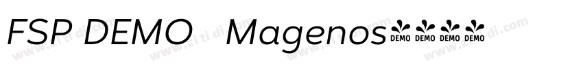 FSP DEMO   Magenos字体转换